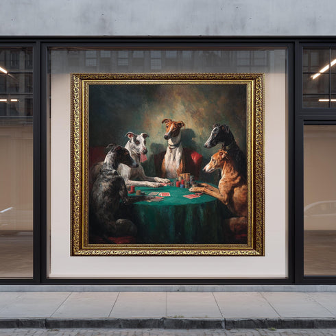 Poker Oynayan Köpekler Tablo