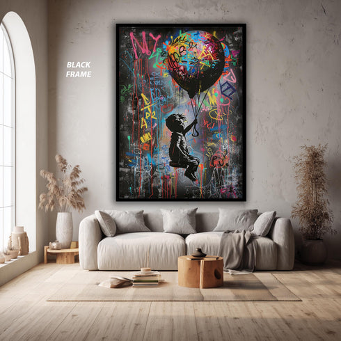 Graffiti Sokak Stili Kız Tablo