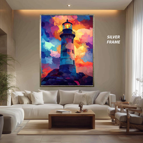 Yağlı Boya Efektli Kule Tablo