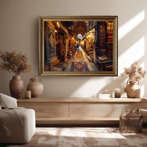 Oryantal Vintage Pazar Tablo