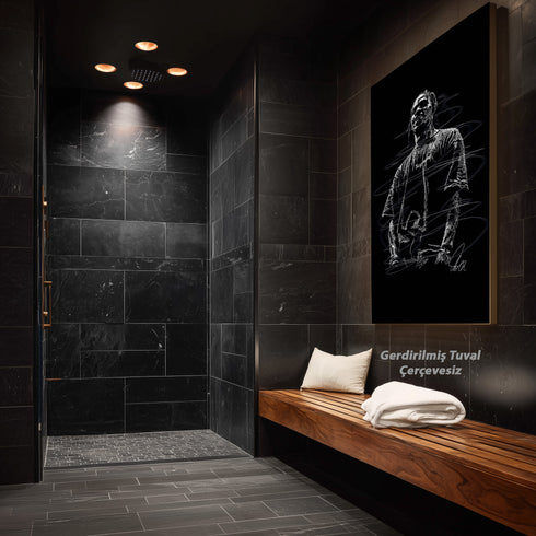 Travis Scott Scribble Art Kanvas Tablo | Hypebeast ve Streetwear Duvar Dekoru |