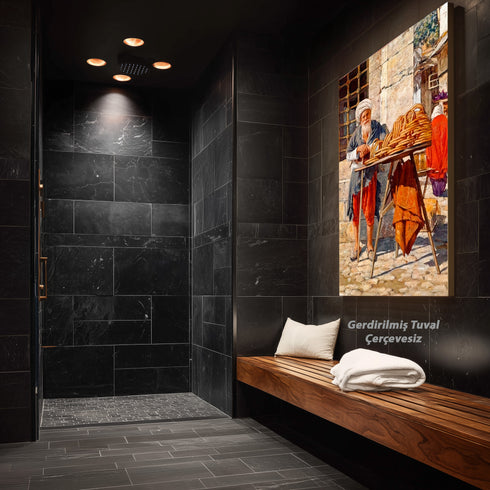 Geleneksel Simitçi, Osmanlı Dönemi Günlük Yaşamından İlham Alan Nostaljik ve Otantik Sanat Tablosu