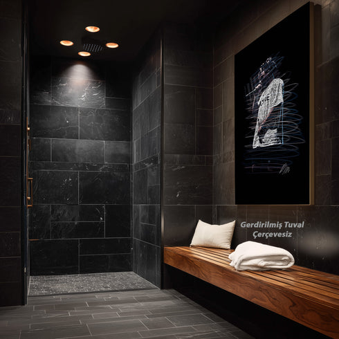 Juice WRLD 999 Scribble Art Kanvas Tablo | Emo Rap ve Hip Hop Müzik Efsanesi Duvar Sanatı | Konser Performans Baskı