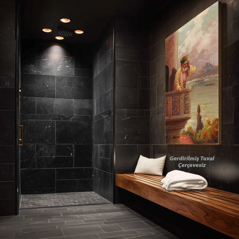 Osmanlı'da Ezan Okuyan Müezzin Tablo