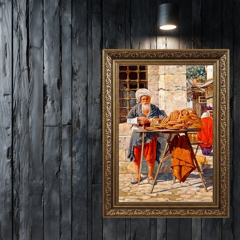 Geleneksel Simitçi, Osmanlı Dönemi Günlük Yaşamından İlham Alan Nostaljik ve Otantik Sanat Tablosu