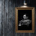 The Godfather Al Pacino Kanvas Tablo, Don Corleone Film Portresi Siyah Zemin Modern Duvar Dekoru, Sinema Temalı Sanat Eseri