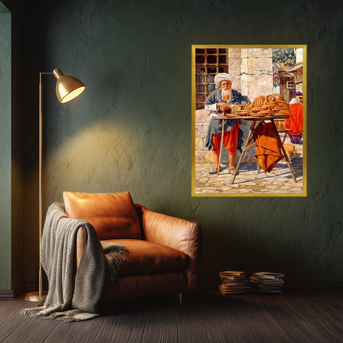 Geleneksel Simitçi, Osmanlı Dönemi Günlük Yaşamından İlham Alan Nostaljik ve Otantik Sanat Tablosu