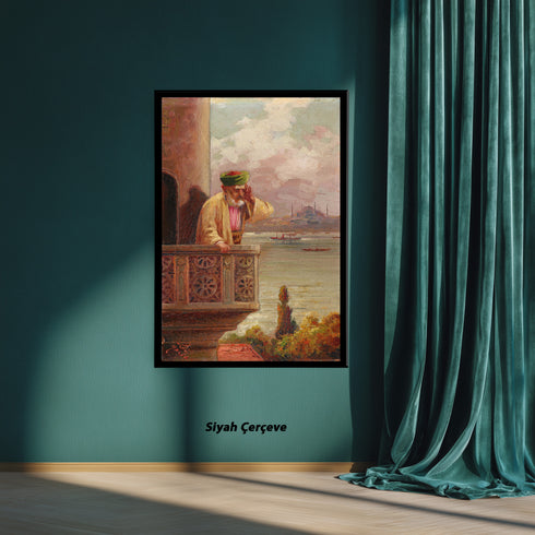 Osmanlı'da Ezan Okuyan Müezzin Tablo