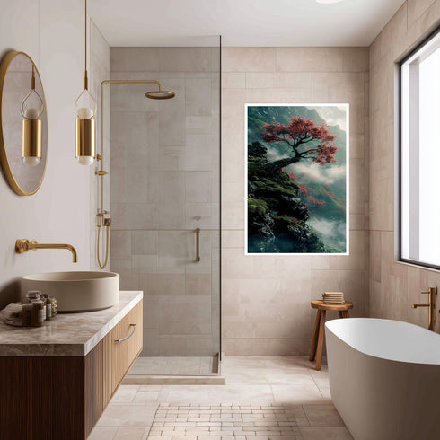 Yamaçta Ağaç Tablo