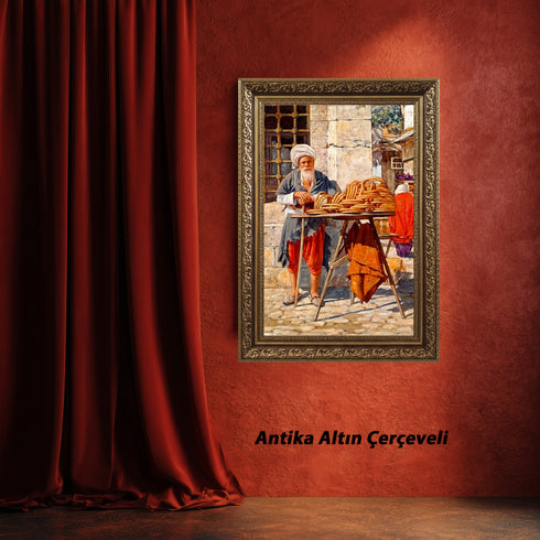 Geleneksel Simitçi, Osmanlı Dönemi Günlük Yaşamından İlham Alan Nostaljik ve Otantik Sanat Tablosu