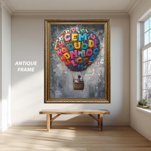 Graffiti Balon Alfabeler Tablo