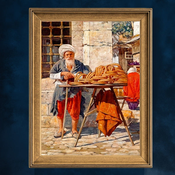 Geleneksel Simitçi, Osmanlı Dönemi Günlük Yaşamından İlham Alan Nostaljik ve Otantik Sanat Tablosu