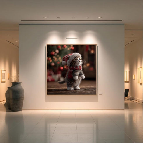 Bayram ve Minik Kedi Tablo