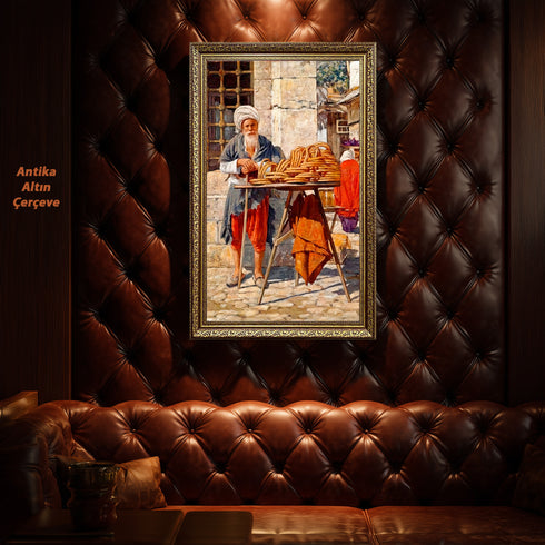 Geleneksel Simitçi, Osmanlı Dönemi Günlük Yaşamından İlham Alan Nostaljik ve Otantik Sanat Tablosu