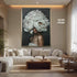 Floral Woman Portrait Wall Art, Surreal White Peony Head Print, Botanical Feminine Artwork for Modern Home Decor