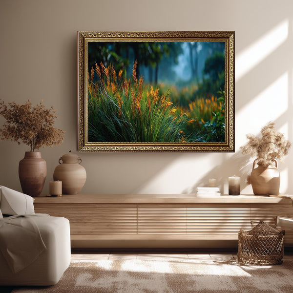 Altın Çiçekler Kanvas Tablo