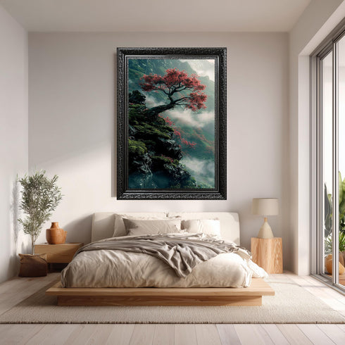 Yamaçta Ağaç Tablo