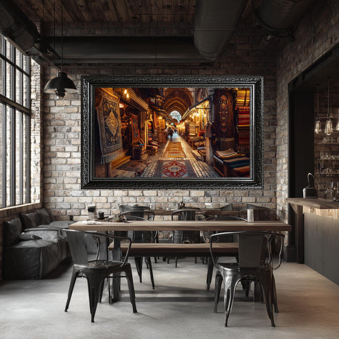 Oryantal Vintage Pazar Tablo