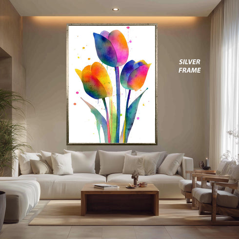 Renkli Çiçekler Tablo