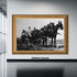 Atatürk Faytonda Tarihi Fotoğraf Kanvas Tablo Siyah Beyaz Nostaljik Duvar Dekoru