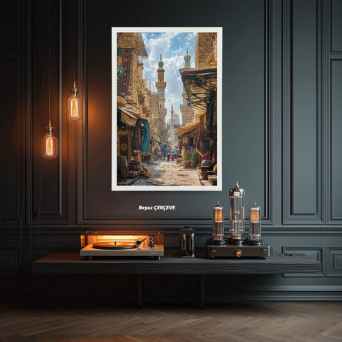 Vintage Çarşı Tablo