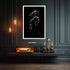 Conor McGregor Soyut Portre Kanvas Tablo, Siyah Zemin Üzerine Işıklı Çizim Sanatı, Modern Sporcu Duvar Dekoru, Karizmatik Sanat Eseri