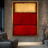 Minimalist Mark Rothko Kırmızı ve Krem Tablo