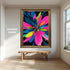 Renkli Soyut Çiçekler Tablo