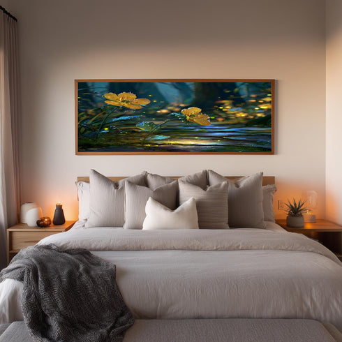 Büyülü Sarı Çiçekler Tablo