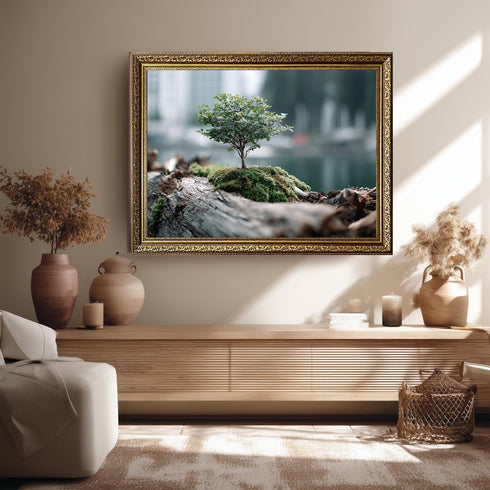 Minimalist Bonzai Ağaç Tablo