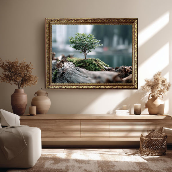 Minimalist Bonzai Ağaç Tablo