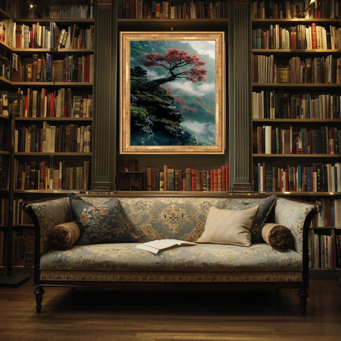 Yamaçta Ağaç Tablo