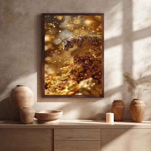 Lüks Beyaz Kaplan Tablo