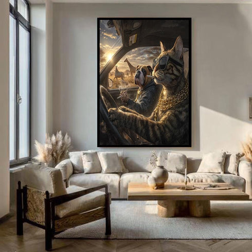 Gangster Kedi ve Köpek Tablo