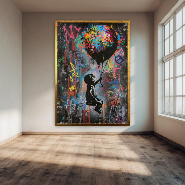 Graffiti Sokak Stili Kız Tablo