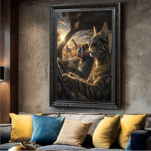 Gangster Kedi ve Köpek Tablo