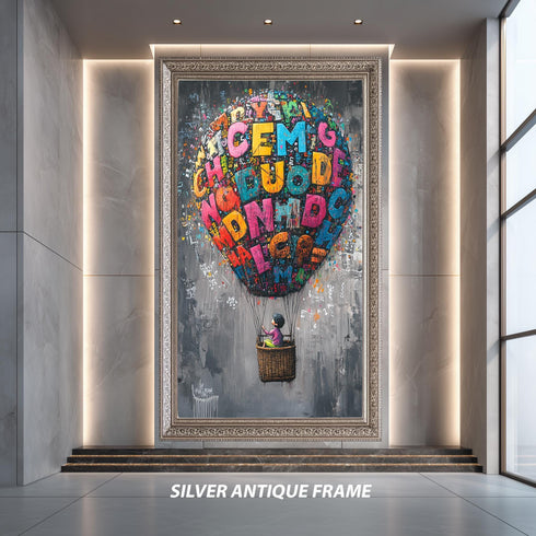 Graffiti Balon Alfabeler Tablo