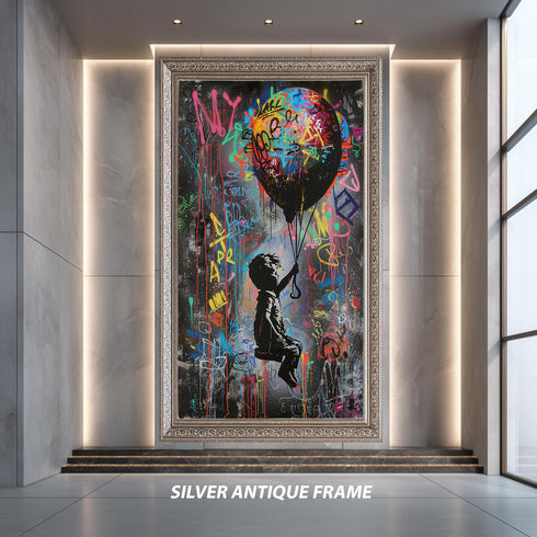 Graffiti Sokak Stili Kız Tablo