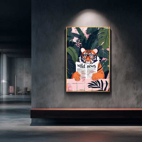 Kitap Okuyon Kaplan Tablo