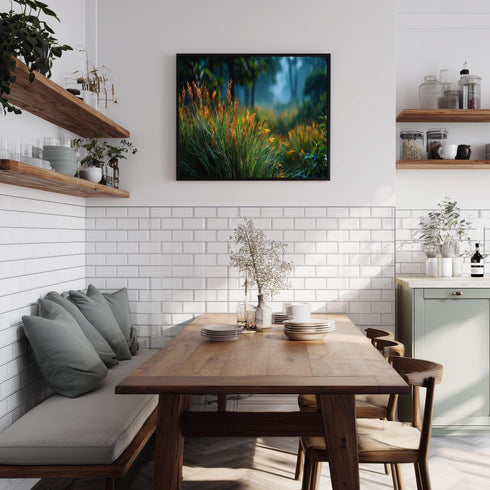 Altın Çiçekler Kanvas Tablo