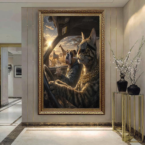 Gangster Kedi ve Köpek Tablo