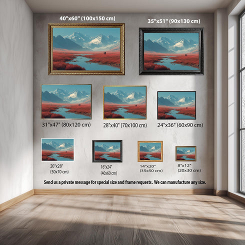 Rumeli Fortress Night Canvas Wall Art, Illuminated Istanbul Castle Print, Bosphorus Evening Landscape Decor for Elegant Interiors