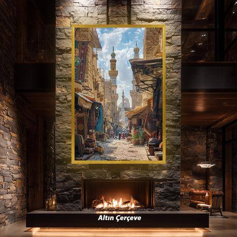 Vintage Çarşı Tablo