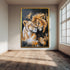 Lion Couple Wall Art Print, Romantic Wildlife Print Poster, Majestic Animal Love Artwork, Safari King and Queen Home Decor