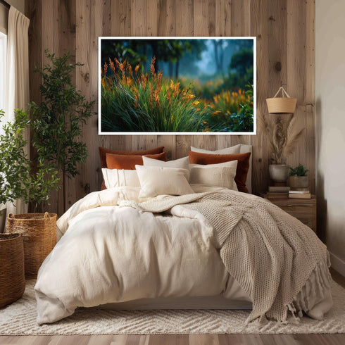 Altın Çiçekler Kanvas Tablo