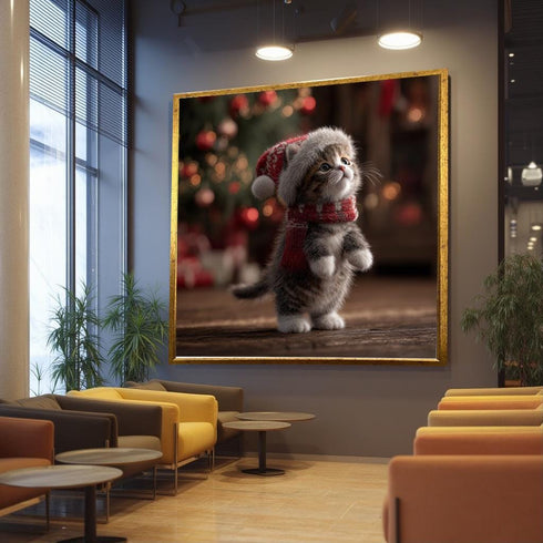 Bayram ve Minik Kedi Tablo