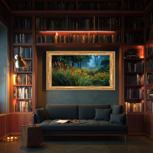 Altın Çiçekler Kanvas Tablo