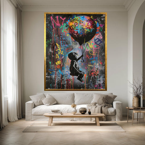 Graffiti Sokak Stili Kız Tablo