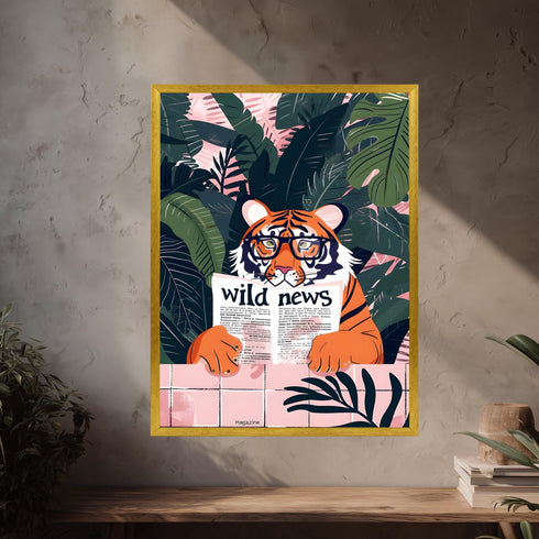 Kitap Okuyon Kaplan Tablo