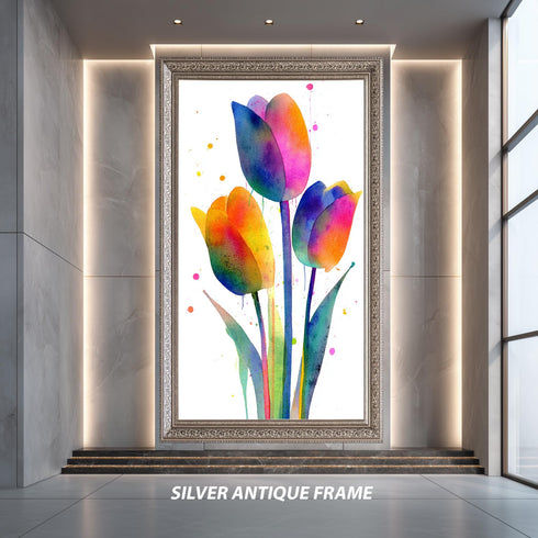 Renkli Çiçekler Tablo